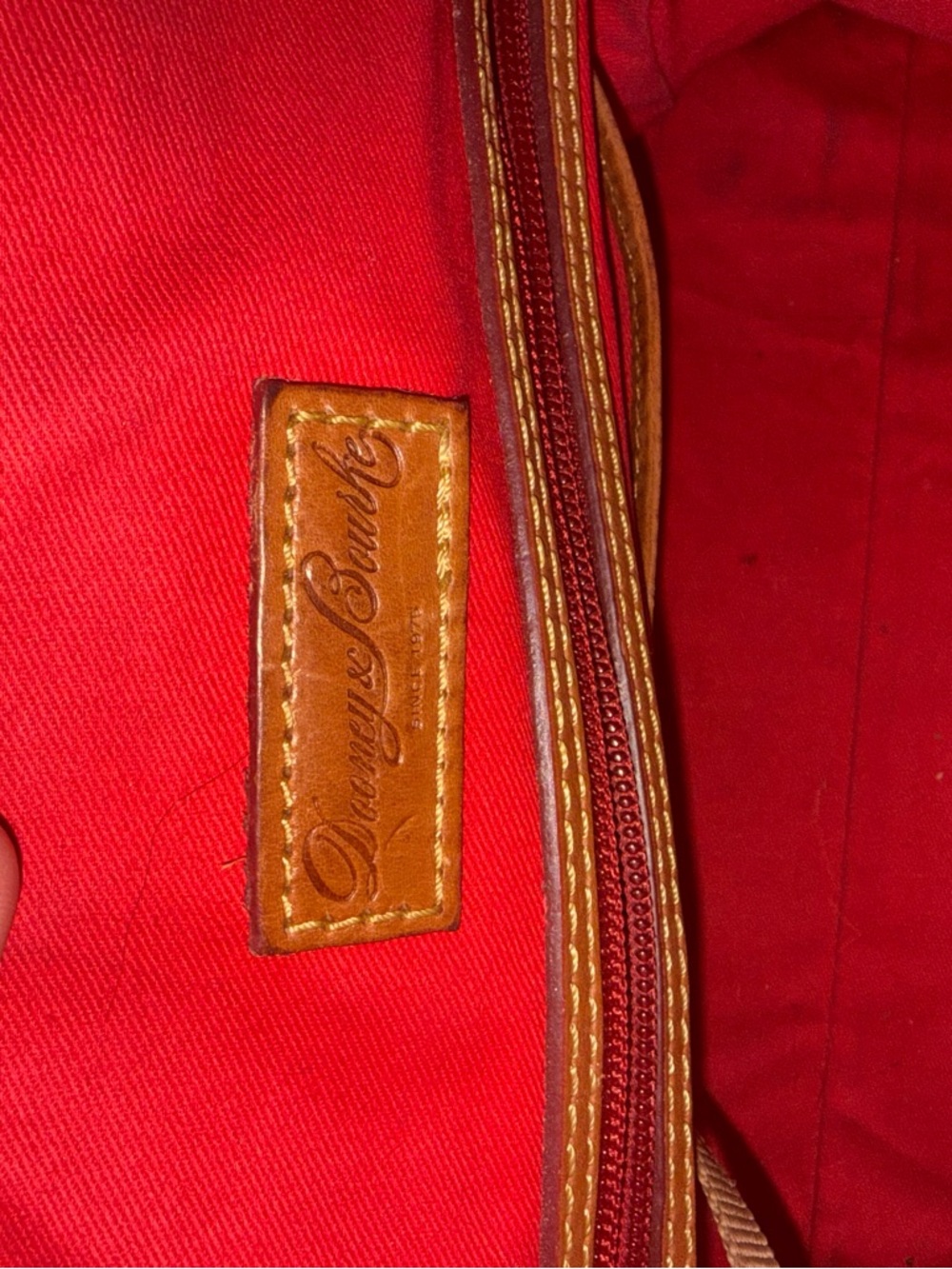 Dooney and Bourke Florentine Domed Buckle Satchel leather bag - Picture 8 of 12